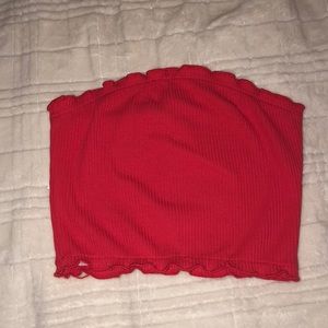 Red tube top